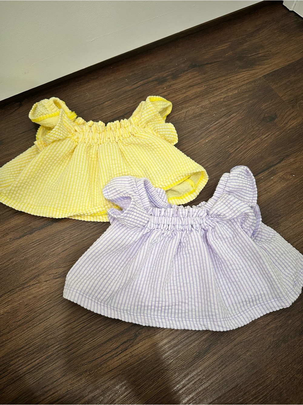 2 Wonder Nation Striped Tops Size 3-6 months